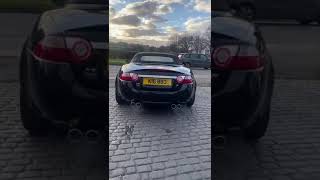 Jaguar XKR Supercharged  - Miltek Exhaust - gate moved towards the car had to reverse quickly