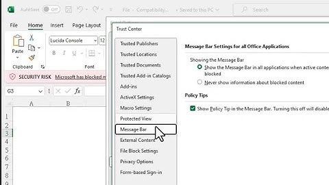 microsoft has blocked macros from running because the source of this file is untrusted