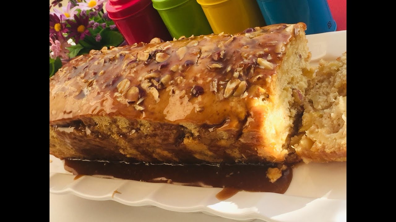 KARAMEL SOSLU ELMALI KEK PASTA TARİFLERİ YEMEK TARİFLERİ KEK