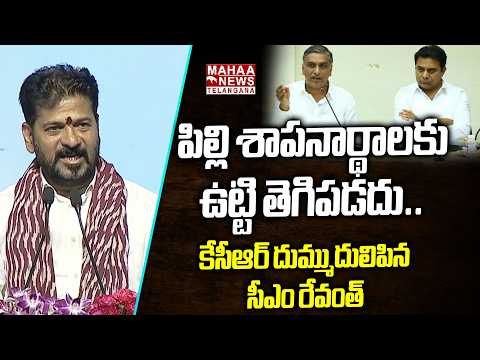 పిల్లి శాపనార్థాలకు ఉట్టి. | CM Revanth Slams To KCR At Nalgonda Public Meeting | Mahaa Telangana