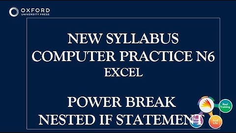 COMPUTER PRACTICE N6 NESTED IF