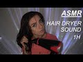 Asmrhair dryer sound1 hour visual asmr with hand movement