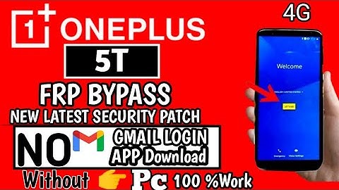 ONEPLUS 5T FRP BYPASS Android 11 | ONEPLUS 5T FRP BYPASS WITHOUT PC || @Srktechz