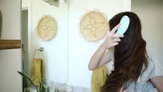 Crave Naturals Glide Thru Detangling Brush for Adults Kids Hair Detangler Hairbrush  buy description screenshot 5