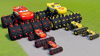 Big & Small McQueen Police VS Train | BeamNG.drive