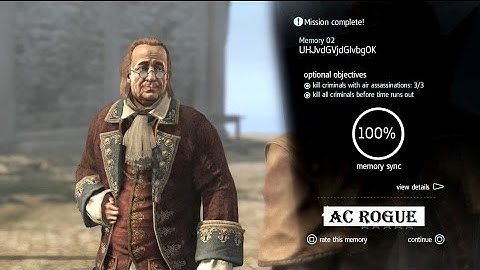 AC Rogue Paris Memory 2 100% sync Assassin