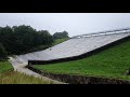 ToddBrook Reservoir Emergency spillway in operation hrs before the main flood 31st july 2019 10:17am