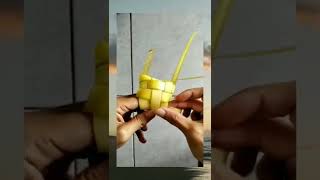 membuat ketupat mudah dan cepat 😂😀