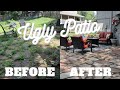 UGLY PATIO MAKEOVER BEFORE AND AFTER
