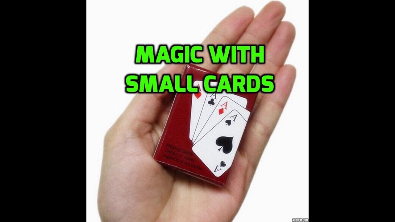 How to Do Magic Trick With Small Cards : 6 Steps (with Pictures) -  Instructables