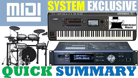 MIDI System Exclusive (SysEx): Quick Summary