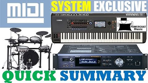 MIDI System Exclusive (SysEx): Quick Summary