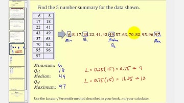 Measuring Variation:  Quartiles and Five Number Summary