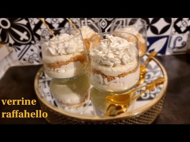 Recette : Tiramisu Raffaello chocolat blanc (sans oeuf) 