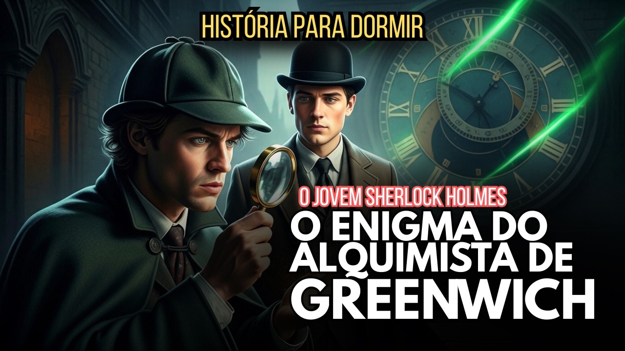Sherlock e Watson jovens, um conto para dormir | O Mistério das Luzes Esmeraldas