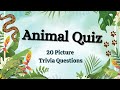 Waay too Easy Animals Trivia Picture Quiz - With Clues! | Identify the Animal