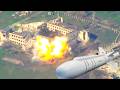 Су-34 атакует ракетой Х-38 здание 77 ОАЭМБр Украины