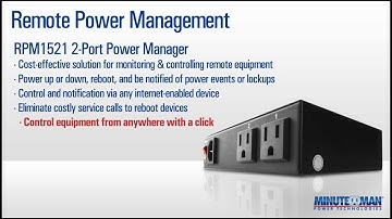 Security System UPS and other Power Protection Considerations from Minuteman