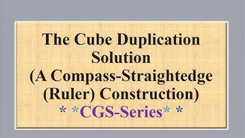 CUBE DUPLICATION (Application of Alex