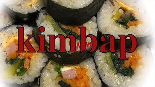 Korean food kimbap recipe | #韓国風海苔巻きキンパ | #韩式紫菜包饭 【hanami】