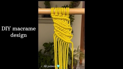 DIY macrame pattern in all mix design 🩵..#youtube #macrame #diycrafts 