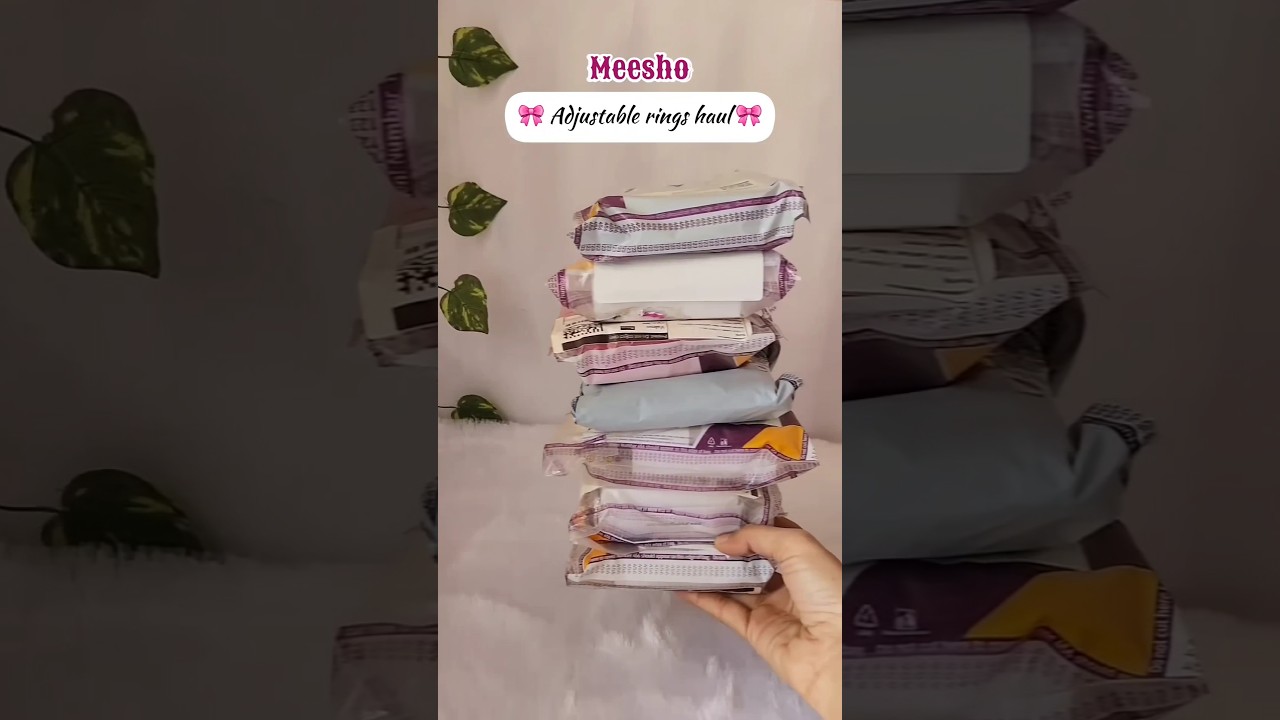 Meesho adjustable rings haul 🎀