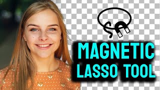 Remove Background using Magnetic Lasso Tool in Photopea | Browser Photoshop
