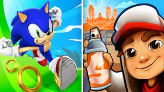 Sonic Dash Vs Subway Surf - Gameplay Speed Battle - Sonic Vs all Bosses Gameplay / iOS - Android screenshot 3