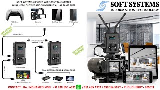 SOFT SYSTEMS 4K VIDEO WIRELESS TRANSMITTER SDI/HDMI IN AND DUAL OUTPUT HDMI/SDI 300 METERS DISTANCE screenshot 5