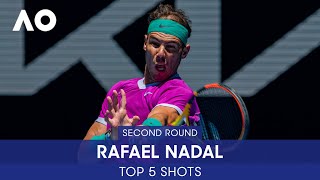 Rafel Nadal | Top 5 Shots (2R) | Australian Open 2022