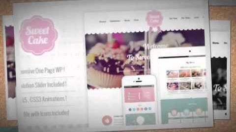 Sweet Cake - Responsive WordPress Theme Download
