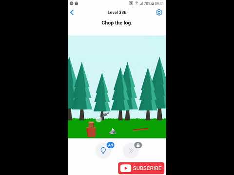 Easy Game Level 386 Chop the log Walkthrough