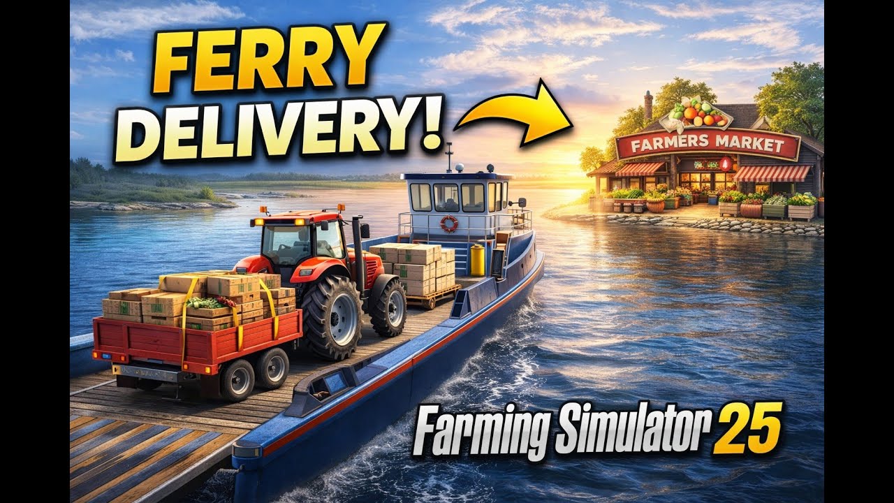 Fast Ferry Fs25 This Ferry Route Makes Market Deliveries Easier | FS25 Gameplay - YouTube
