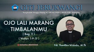 IBADAH MINGGU GITJ JERUKWANGI, 28 JUNI 2020