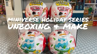 *NEW MiniVerse Holiday 3: Unboxing &Make Complete Series 🎄🎄