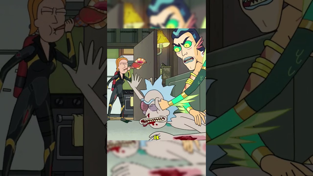 Mr. Nimbus is beating up Rick Sanchez! 😂