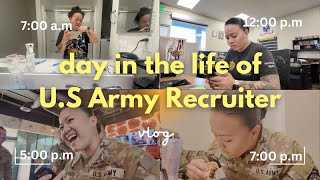 typical day in the life as a U.S Army Recruiter