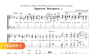 Христос Воскресе - А.д. Кастальский (Пер. И.нефедова), 1 Тенор