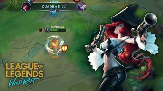 QUADRA??? , MISS FORTUNE  WILDRIFT GAMEPLAY