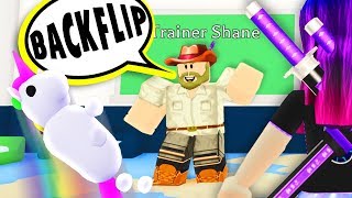 Teaching EVERY TRICK to the RAREST PET in Roblox Adopt Me!