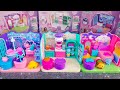 Satisfying with unboxing gabby dollhouse toys collection kitchen set bathroom bedroom  asmr