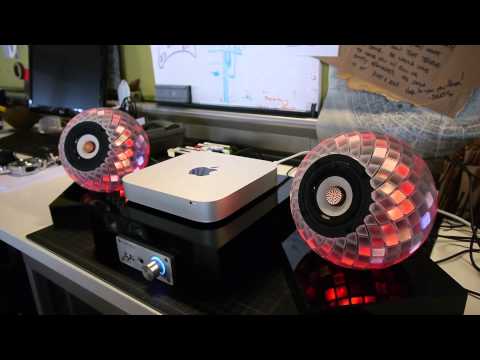 3D Printed LED speaker - Audio Reactivity Test