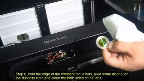 Laserbox: How to clean the lenses