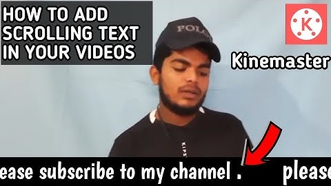 How to add scrolling text in your videos in kinemaster  #1| தமிழில் | tech 4 u tamil .