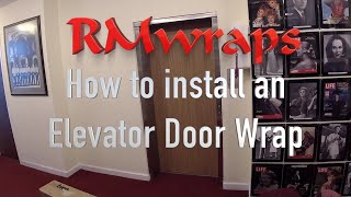 How to wrap an elevator door using 3M Di-Noc Architectural film
