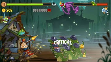 Swamp Attack: Challenge 13: iOS Gameplay