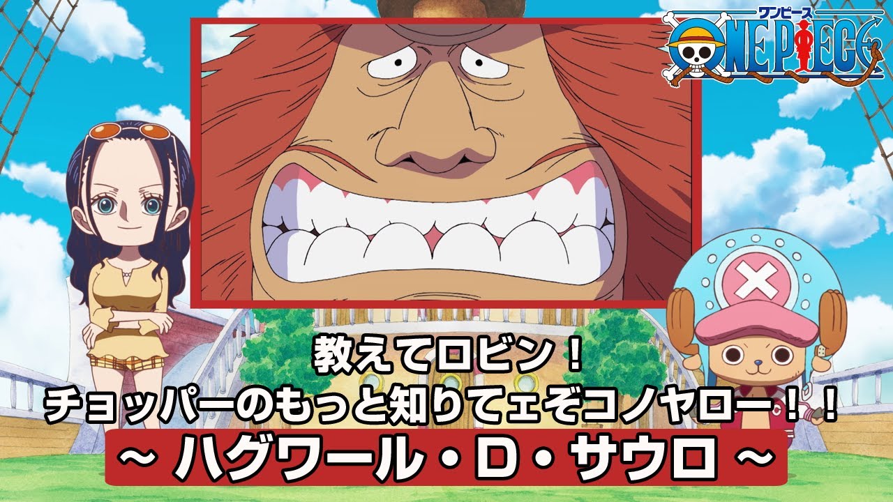 教えてロビン！チョッパーのもっと知りてェぞコノヤロー
