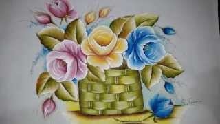 Roberto Ferreira Pintura em tecido folhas 07/11/15