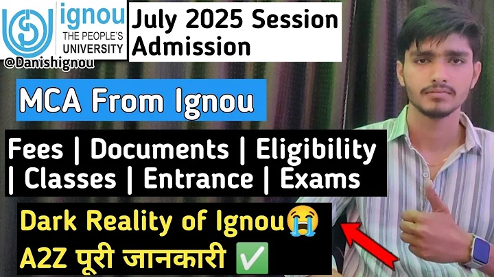 MCA from IGNOU July 2025 🔥 Complete Guide | Eligibility, Fees, Admission, Career Scope