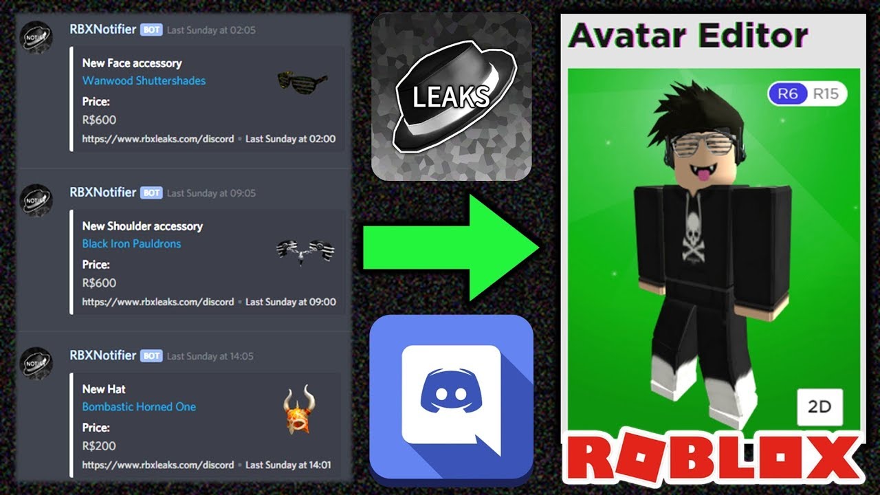 Add Rbxleaks Notifier Bot Onto Your Discord Server Youtube - green bot roblox